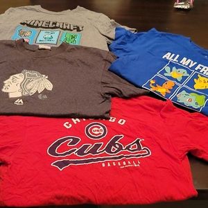 Lot Of 4 Boy's Short Sleeve Shirts